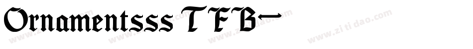 Ornamentsss TFB字体转换